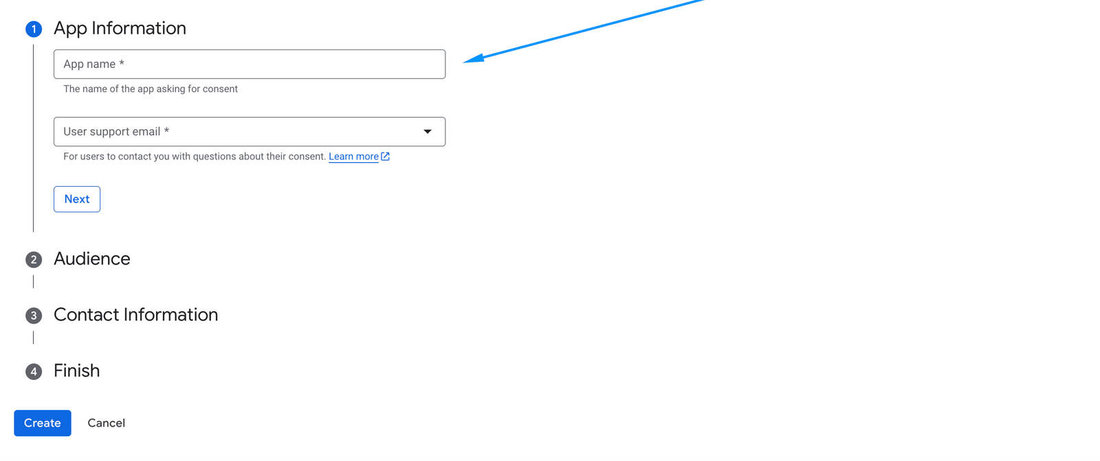 OAuth Consent Screen setup