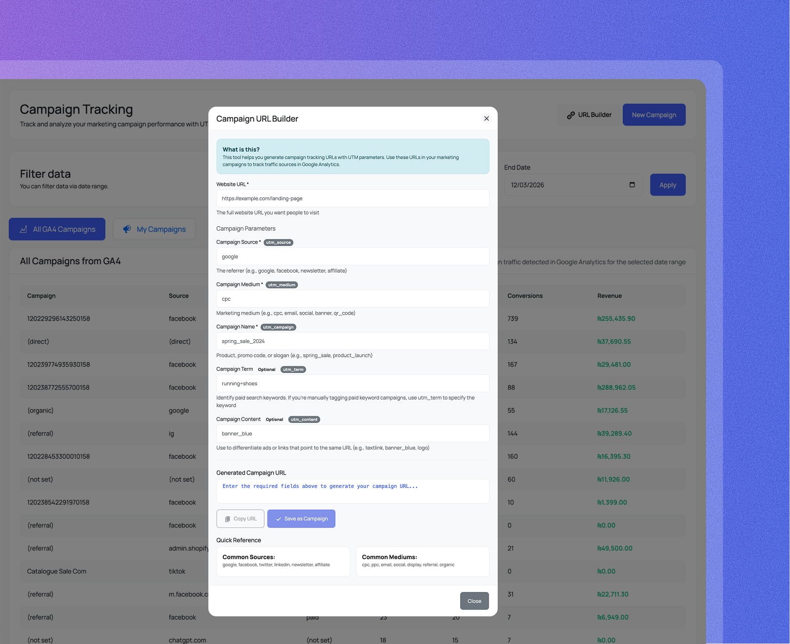 Build UTM-tagged links without leaving WordPress